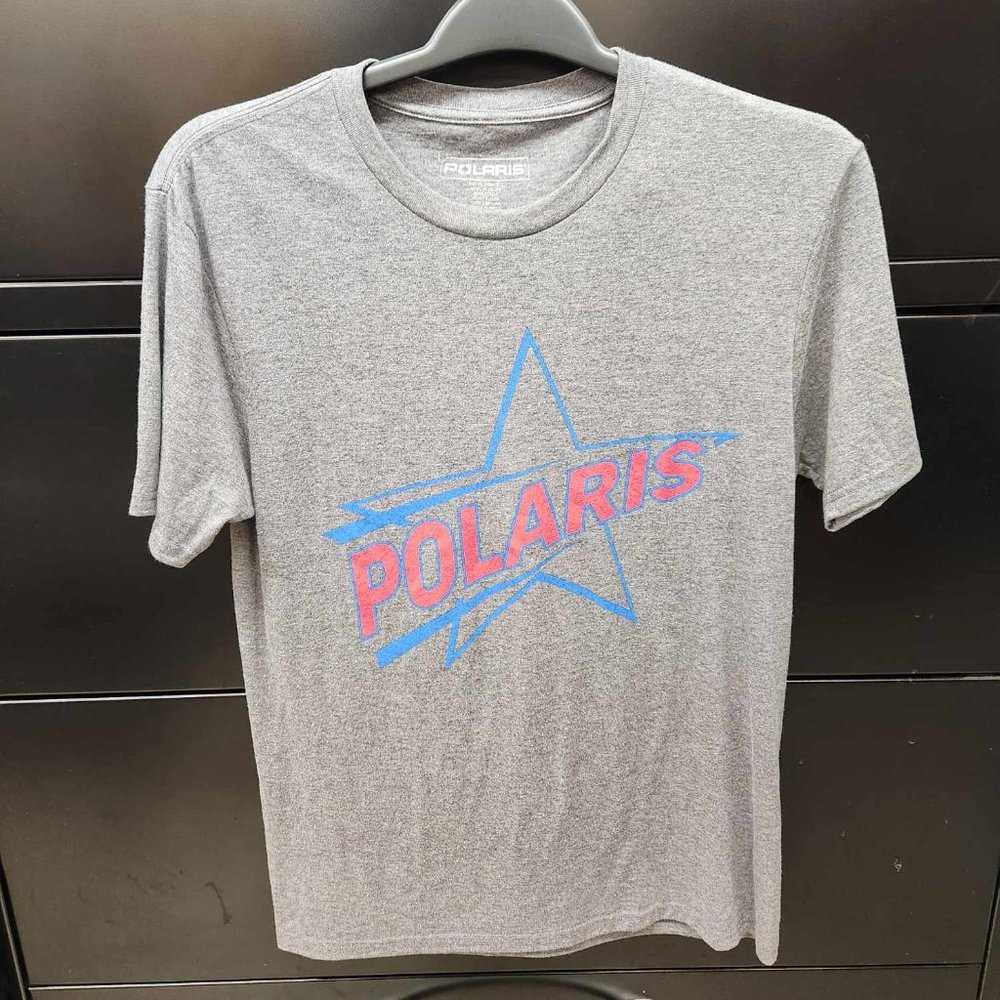 Polaris Men's Retro Star Tri-Blend Tee, Grey